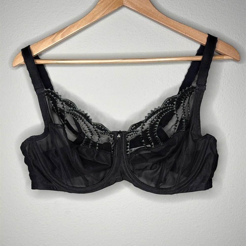 Wacoal Evocative Edge Underwire Bra in Black Size 40D